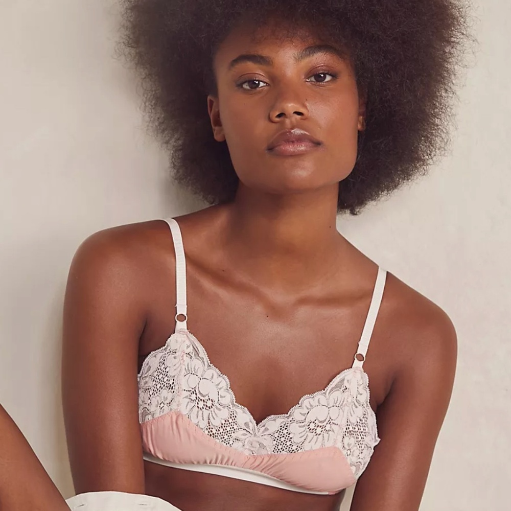 Free People/Revolve WE ARE HAH Lounge Bralette in Copper Rose